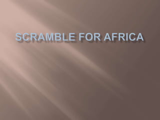 Scramble for Africa   