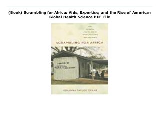 (Book) Scrambling for Africa: Aids, Expertise, and the Rise of American
Global Health Science PDF File
Download Here https://nn.readpdfonline.xyz/?book=0801479177 Countries in sub-Saharan Africa were once dismissed by Western experts as being too poor and chaotic to benefit from the antiretroviral drugs that transformed the AIDS epidemic in the United States and Europe. Today, however, the region is courted by some of the most prestigious research universities in the world as they search for "resource-poor" hospitals in which to base their international HIV research and global health programs. In Scrambling for Africa, Johanna Tayloe Crane reveals how, in the space of merely a decade, Africa went from being a continent largely excluded from advancements in HIV medicine to an area of central concern and knowledge production within the increasingly popular field of global health science.Drawing on research conducted in the U.S. and Uganda during the mid-2000s, Crane provides a fascinating ethnographic account of the transnational flow of knowledge, politics, and research money--as well as blood samples, viruses, and drugs. She takes readers to underfunded Ugandan HIV clinics as well as to laboratories and conference rooms in wealthy American cities like San Francisco and Seattle where American and Ugandan experts struggle to forge shared knowledge about the AIDS epidemic. The resulting uncomfortable mix of preventable suffering, humanitarian sentiment, and scientific ambition shows how global health research partnerships may paradoxically benefit from the very inequalities they aspire to redress. A work of outstanding interdisciplinary scholarship, Scrambling for Africa will be of interest to audiences in anthropology, science and technology studies, African studies, and the medical humanities. Read Online PDF Scrambling for Africa: Aids, Expertise, and the Rise of American Global Health Science, Read PDF Scrambling for Africa: Aids, Expertise, and the Rise of American Global Health Science, Read Full PDF Scrambling for Africa: Aids, Expertise, and the Rise of American Global
Health Science, Read PDF and EPUB Scrambling for Africa: Aids, Expertise, and the Rise of American Global Health Science, Read PDF ePub Mobi Scrambling for Africa: Aids, Expertise, and the Rise of American Global Health Science, Downloading PDF Scrambling for Africa: Aids, Expertise, and the Rise of American Global Health Science, Download Book PDF Scrambling for Africa: Aids, Expertise, and the Rise of American Global Health Science, Read online Scrambling for Africa: Aids, Expertise, and the Rise of American Global Health Science, Download Scrambling for Africa: Aids, Expertise, and the Rise of American Global Health Science Johanna Tayloe Crane pdf, Read Johanna Tayloe Crane epub Scrambling for Africa: Aids, Expertise, and the Rise of American Global Health Science, Download pdf Johanna Tayloe Crane Scrambling for Africa: Aids, Expertise, and the Rise of American Global Health Science, Download Johanna Tayloe Crane ebook Scrambling for Africa: Aids, Expertise, and the Rise of American Global Health Science, Download pdf Scrambling for Africa: Aids, Expertise, and the Rise of American Global Health Science, Scrambling for Africa: Aids, Expertise, and the Rise of American Global Health Science Online Download Best Book Online Scrambling for Africa: Aids, Expertise, and the Rise of American Global Health Science, Read Online Scrambling for Africa: Aids, Expertise, and the Rise of American Global Health Science Book, Download Online Scrambling for Africa: Aids, Expertise, and the Rise of American Global Health Science E-Books, Read Scrambling for Africa: Aids, Expertise, and the Rise of American Global Health Science Online, Download Best Book Scrambling for Africa: Aids, Expertise, and the Rise of American Global Health Science Online, Download Scrambling for Africa: Aids, Expertise, and the Rise of American Global Health Science Books Online Read Scrambling for Africa: Aids, Expertise, and the Rise of American Global Health Science Full Collection, Read Scrambling for
Africa: Aids, Expertise, and the Rise of American Global Health Science Book, Download Scrambling for Africa: Aids, Expertise, and the Rise of American Global Health Science Ebook Scrambling for Africa: Aids, Expertise, and the Rise of American Global Health Science PDF Read online, Scrambling for Africa: Aids, Expertise, and the Rise of American Global Health Science pdf Download online, Scrambling for Africa: Aids, Expertise, and the Rise of American Global Health Science Read, Read Scrambling for Africa: Aids, Expertise, and the Rise of American Global Health Science Full PDF, Read Scrambling for Africa: Aids, Expertise, and the Rise of American Global Health Science PDF Online, Download Scrambling for Africa: Aids, Expertise, and the Rise of American Global Health Science Books Online, Download Scrambling for Africa: Aids, Expertise, and the Rise of American Global Health Science Full Popular PDF, PDF Scrambling for Africa: Aids, Expertise, and the Rise of American Global Health Science Download Book PDF Scrambling for Africa: Aids, Expertise, and the Rise of American Global Health Science, Download online PDF Scrambling for Africa: Aids, Expertise, and the Rise of American Global Health Science, Read Best Book Scrambling for Africa: Aids, Expertise, and the Rise of American Global Health Science, Download PDF Scrambling for Africa: Aids, Expertise, and the Rise of American Global Health Science Collection, Download PDF Scrambling for Africa: Aids, Expertise, and the Rise of American Global Health Science Full Online, Download Best Book Online Scrambling for Africa: Aids, Expertise, and the Rise of American Global Health Science, Download Scrambling for Africa: Aids, Expertise, and the Rise of American Global Health Science PDF files
 