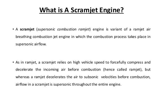 a brief intro to scramjet engines how a ramjet works