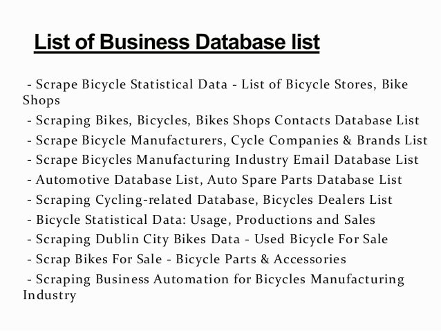 mtb manufacturers list