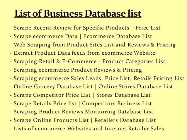 scrape online shopping sites for products reviews rating price li online shopping list with prices
