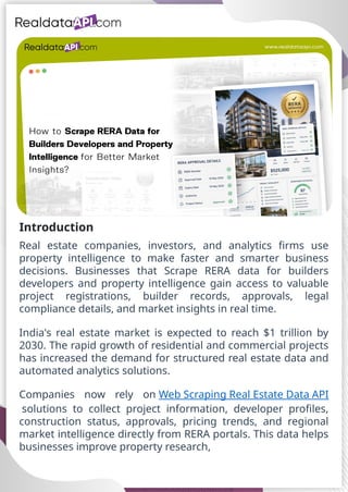 Scrape RERA data for builders developers and property intelligence.pptx