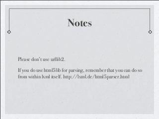 Scraping from the Web: An Overview That Does Not Contain Too Much Cussing
