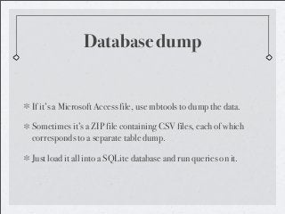 Scraping from the Web: An Overview That Does Not Contain Too Much Cussing