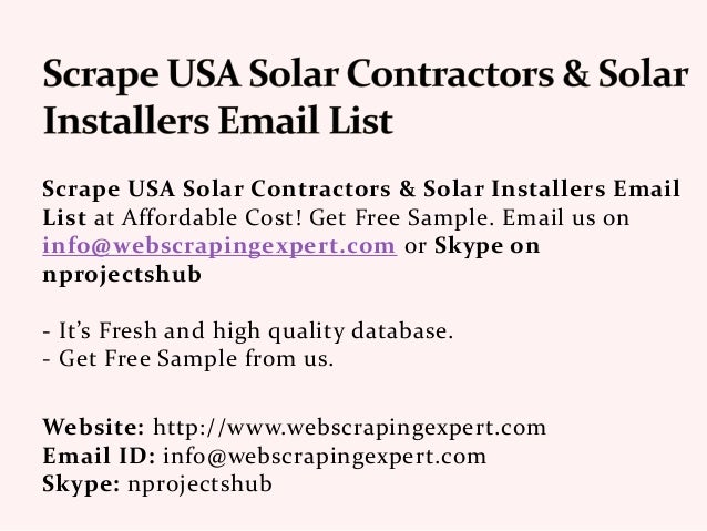 scrape usa solar contractors