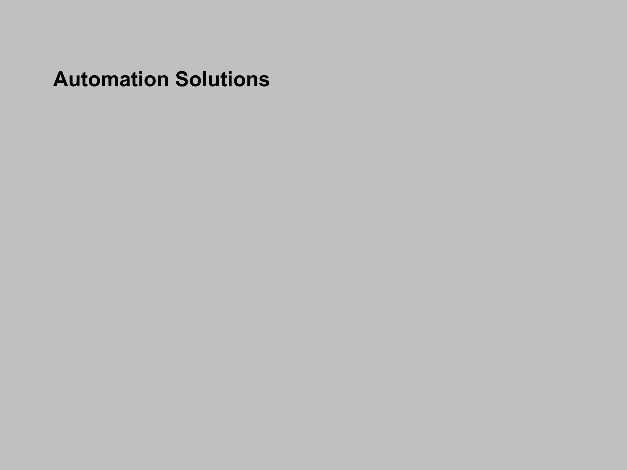 Automation Solutions 