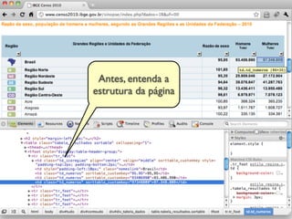 Antes, entenda a
estrutura da página
 