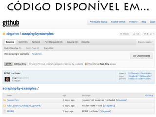 código disponível em...
 