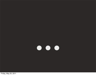 ...
Friday, May 20, 2011
 