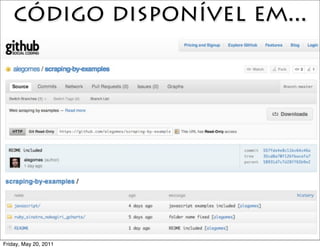 código disponível em...




Friday, May 20, 2011
 