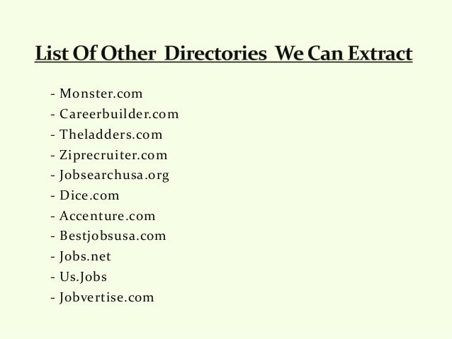 scraping resumes and profiles from various job websites resumes websites