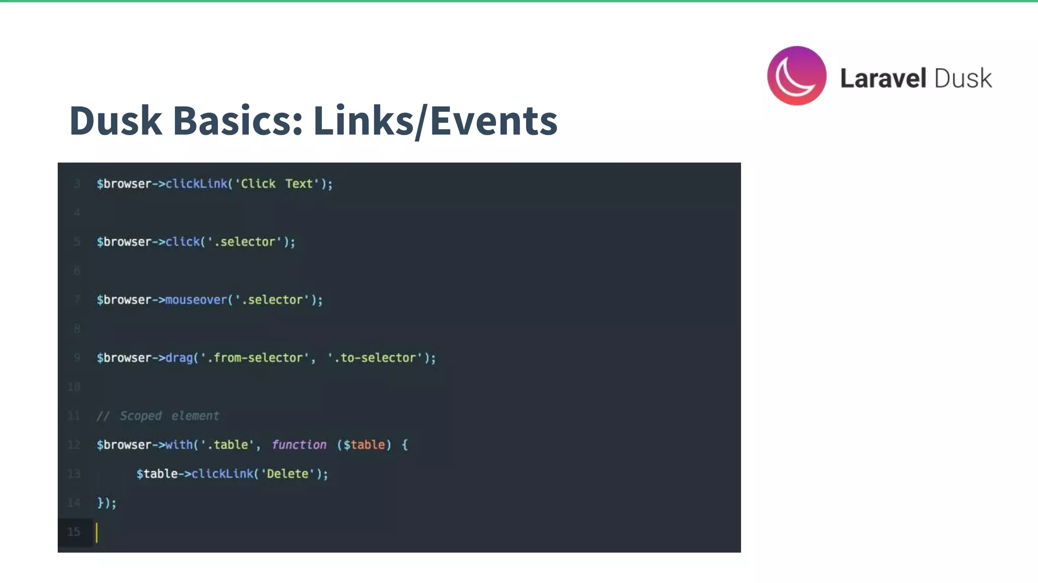 Dusk Basics: Links/Events 