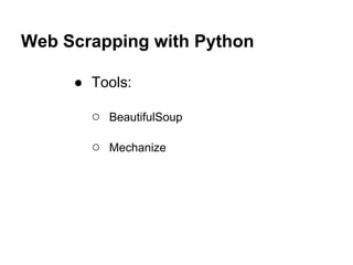 Web Scrapping with Python | PDF