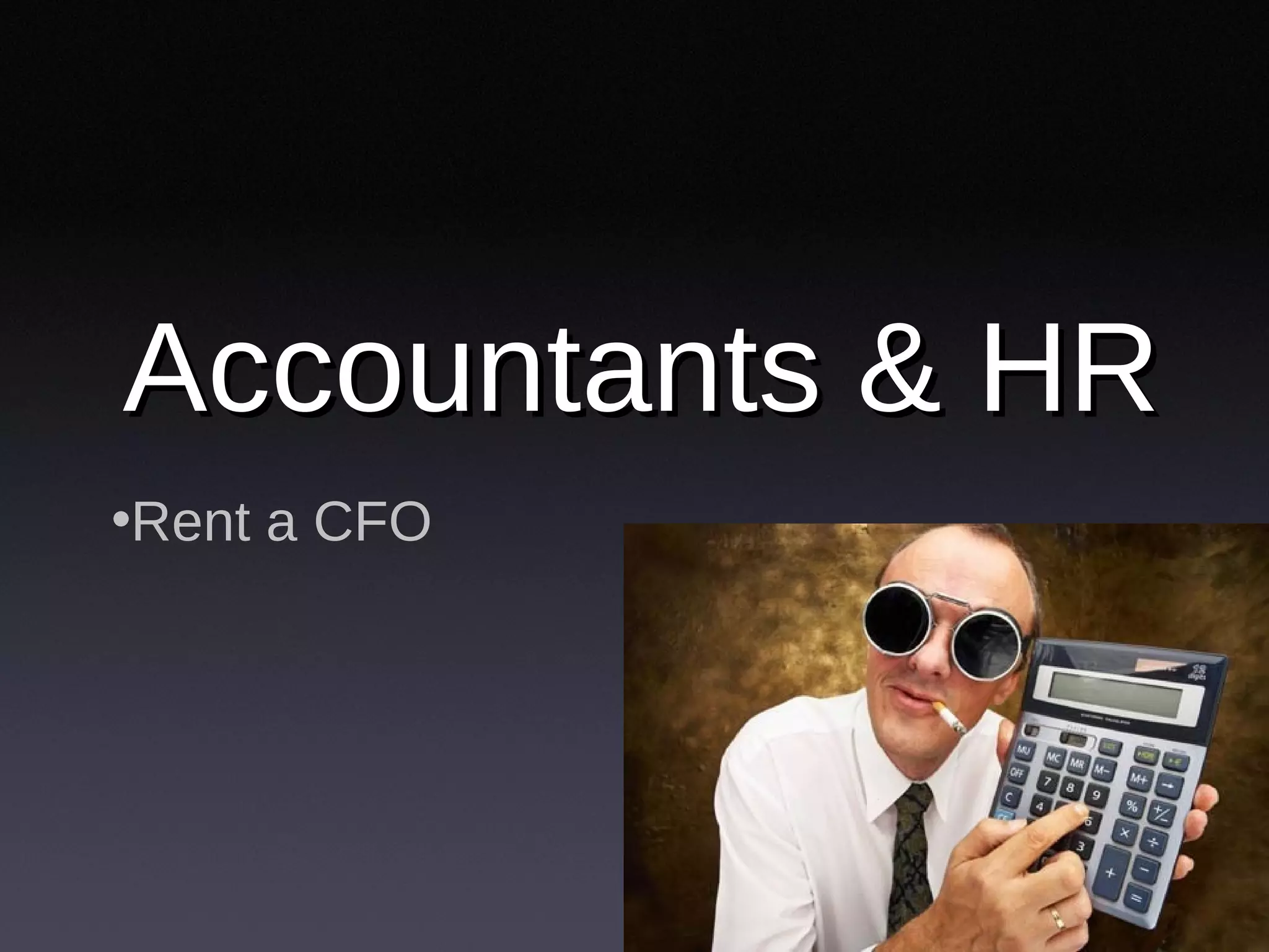 Accountants & HR Rent a CFO 
