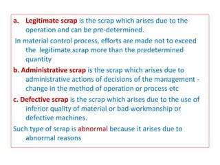 Scrap waste spoilage in costing | PPT