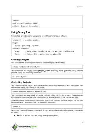 Scrapy tutorial | PDF