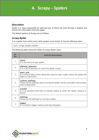 Scrapy tutorial | PDF