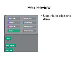 Pen Review Use this to click and draw 