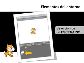 Elementos del entornoSelección de un ESCENARIO