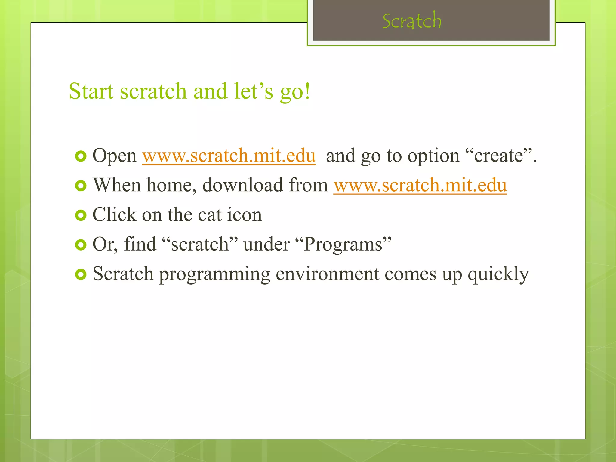 Scratch | PPTX