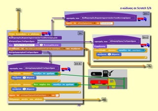 ο κώδικας σε Scratch 5/6
Ε4
Γ5Γ5
Δ3Δ3
Ε4
Ε4-I
Ε4-II
Ε4-III
-70-
 