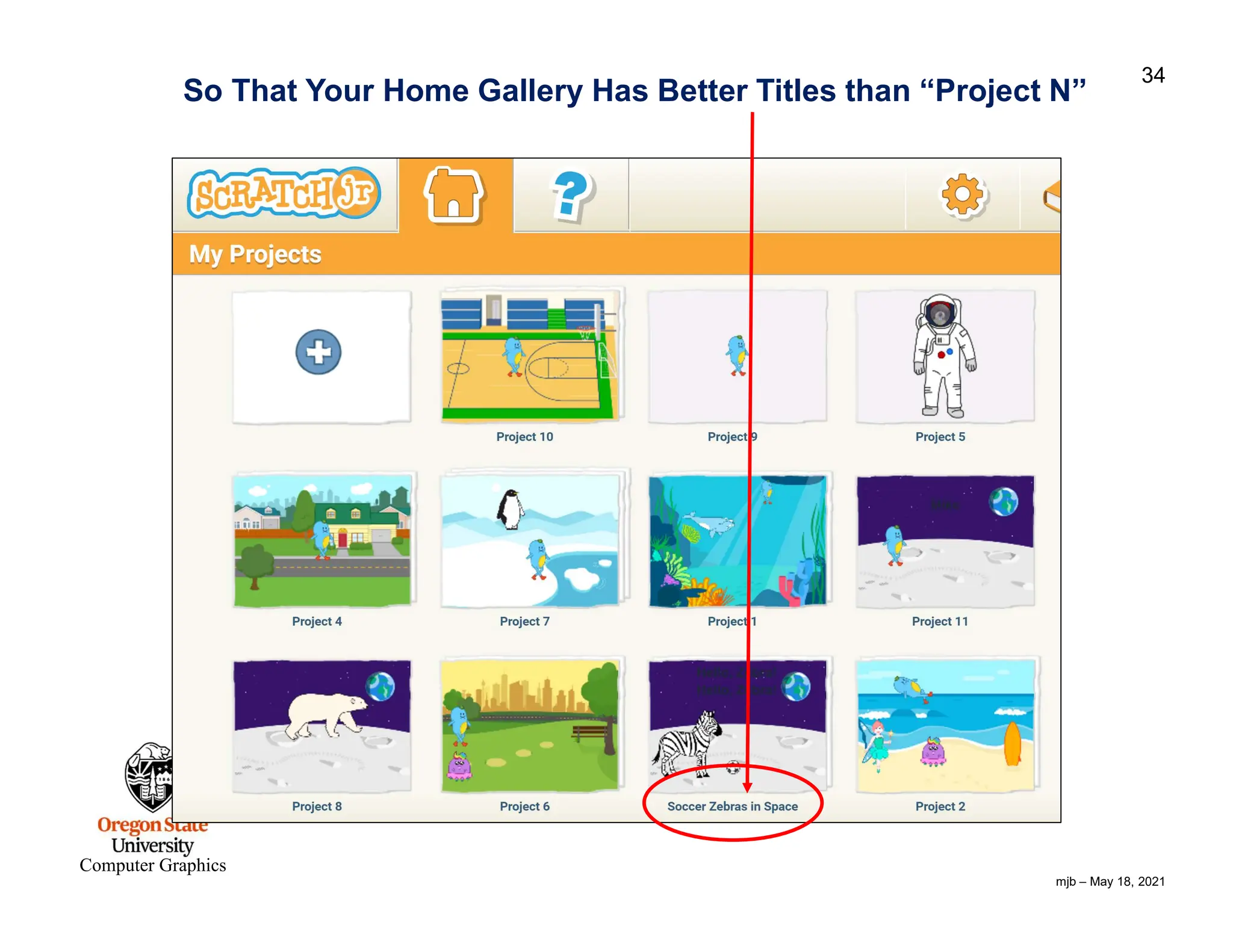 mjb – May 18, 2021 34 Computer Graphics So That Your Home Gallery Has Better Titles than “Project N” 