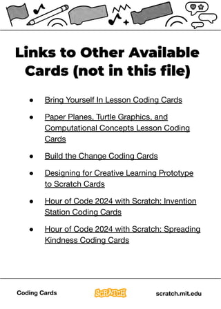Interactive Coding Cards for Creative Scratch Projects and Games | PDF