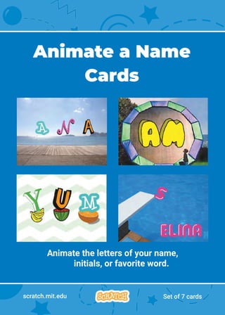 Interactive Coding Cards for Creative Scratch Projects and Games | PDF