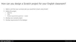 Using Scratch to teach English as a second language | PPTX