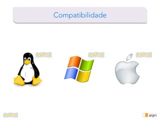 !
! Foi	
  concebido	
  para	
  crianças	
  com	
  idade	
  entre	
  
os	
  8	
  e	
  os	
  16	
  anos	
  
! Não	
  exige	
  conhecimento	
  de	
  outras	
  linguagens	
  
! U2liza	
  uma	
  interface	
  gráﬁca	
  
! Programas	
  montados	
  a	
  par2r	
  de	
  blocos	
  
!   Integra	
  diferentes	
  media	
  
! Resultados	
  rápidos	
  e	
  sensorialmente	
  
es2mulantes	
  
Vantagens do Scratch
 