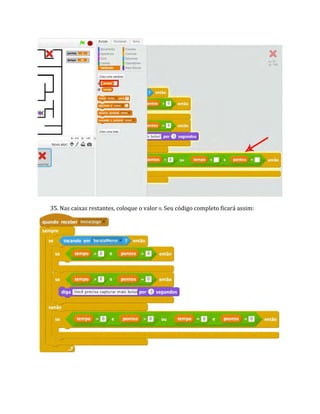 35. Nas caixas restantes, coloque o valor 0. Seu código completo ficará assim:
 