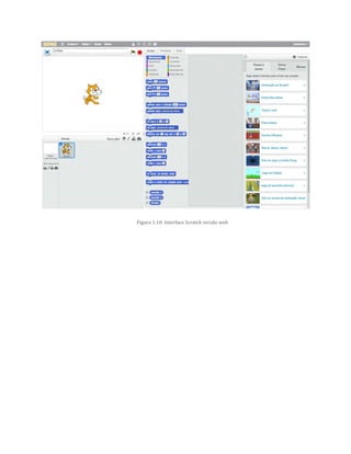 Figura 1.10: Interface Scratch versão web
 