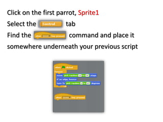 Scratch parrot shoot game | PPTX