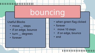 Scratch- Sprite Movements Use of X & Y Axis... | PPTX