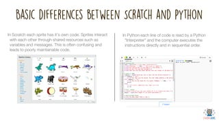 Looking at how Scratch and Python compare | PPT