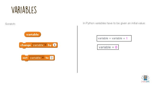 Looking at how Scratch and Python compare