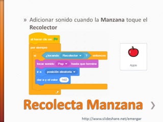 Scratch 3 - Juego atrapar manzanas
