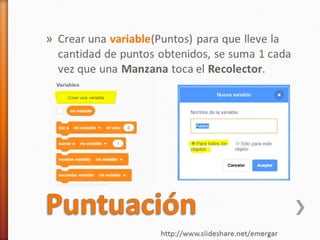 Scratch 3 - Juego atrapar manzanas