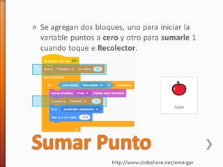Scratch 3 - Juego atrapar manzanas