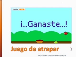 Scratch 3 - Juego atrapar manzanas