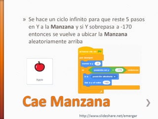 Scratch 3 - Juego atrapar manzanas