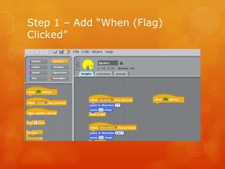 Step 1 – Add “When (Flag) Clicked” 