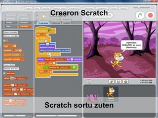 Scratch sortu zuten
Crearon Scratch
 