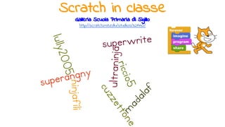 Scratch in classe
Galleria Scuola Primaria di Sigillo
http://scratch.mit.edu/studios/321445/