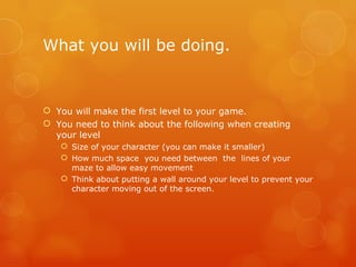 Scratch part 3 – creating a level | PPT