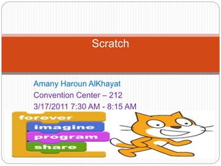 Scratch


Amany Haroun AlKhayat
Convention Center – 212
3/17/2011 7:30 AM - 8:15 AM
 