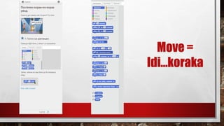 Move =
Idi…koraka
 