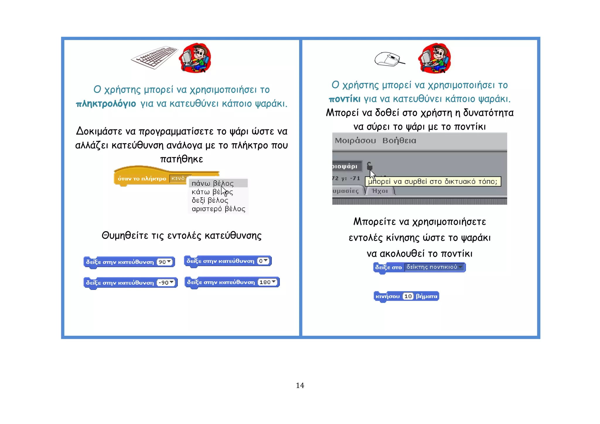Ο πνήζηεξ μπμνεί κα πνεζημμπμηήζεη ημ              Ο πνήζηεξ μπμνεί κα πνεζημμπμηήζεη ημ
πιεθηνμιόγημ γηα κα θαηεοζύκεη θάπμημ ρανάθη.        πμκηίθη γηα κα θαηεοζύκεη θάπμημ ρανάθη.
                                                     Μπμνεί κα δμζεί ζημ πνήζηε ε δοκαηόηεηα
Δμθημάζηε κα πνμγναμμαηίζεηε ημ ράνη ώζηε κα              κα ζύνεη ημ ράνη με ημ πμκηίθη
αιιάδεη θαηεύζοκζε ακάιμγα με ημ πιήθηνμ πμο
                 παηήζεθε




                                                          Μπμνείηε κα πνεζημμπμηήζεηε
     Θομεζείηε ηηξ εκημιέξ θαηεύζοκζεξ                   εκημιέξ θίκεζεξ ώζηε ημ ρανάθη
                                                             κα αθμιμοζεί ημ πμκηίθη




                                                14
 