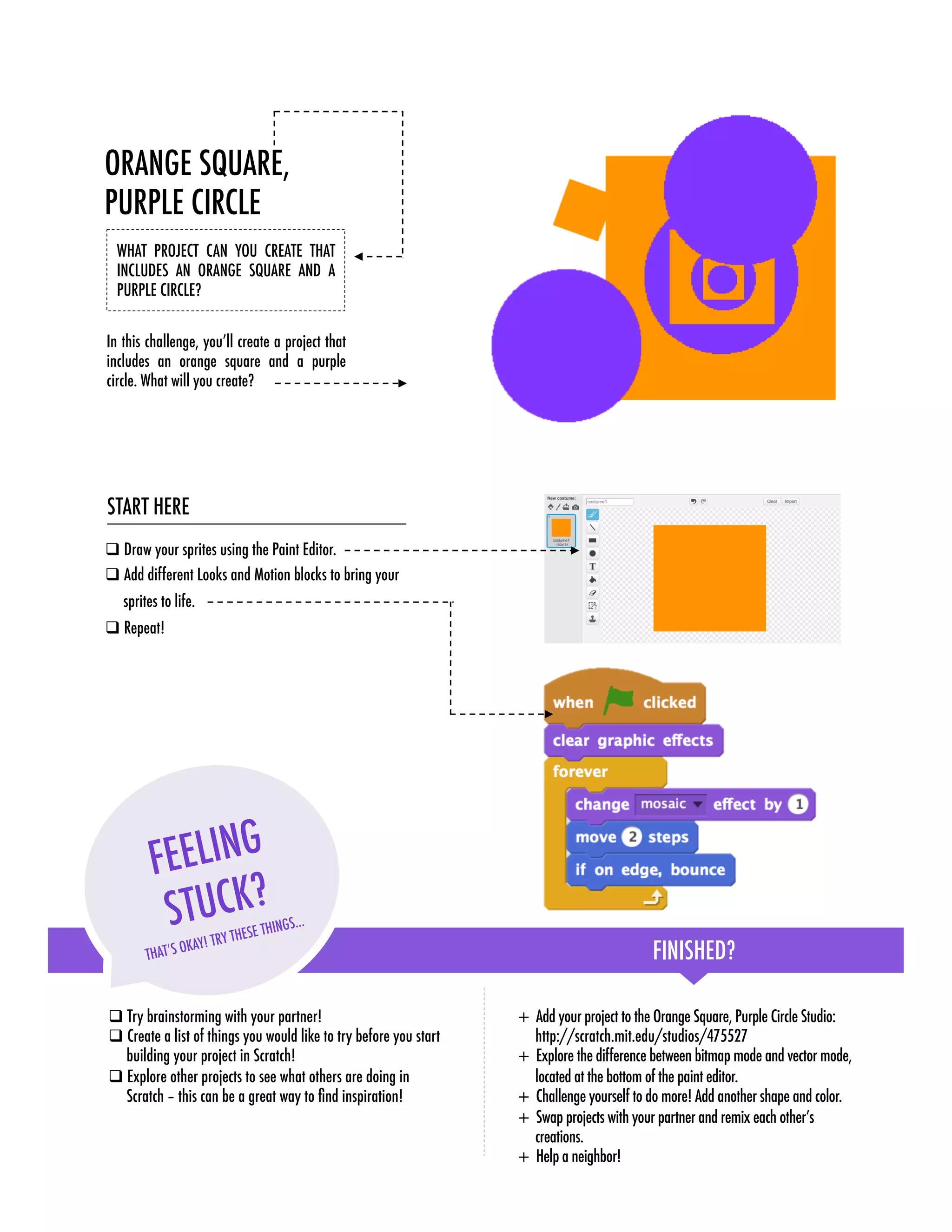 Scratch worksheets compilation activities | PDF