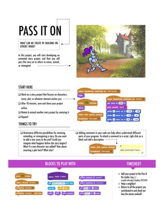 Scratch worksheets compilation activities | PDF